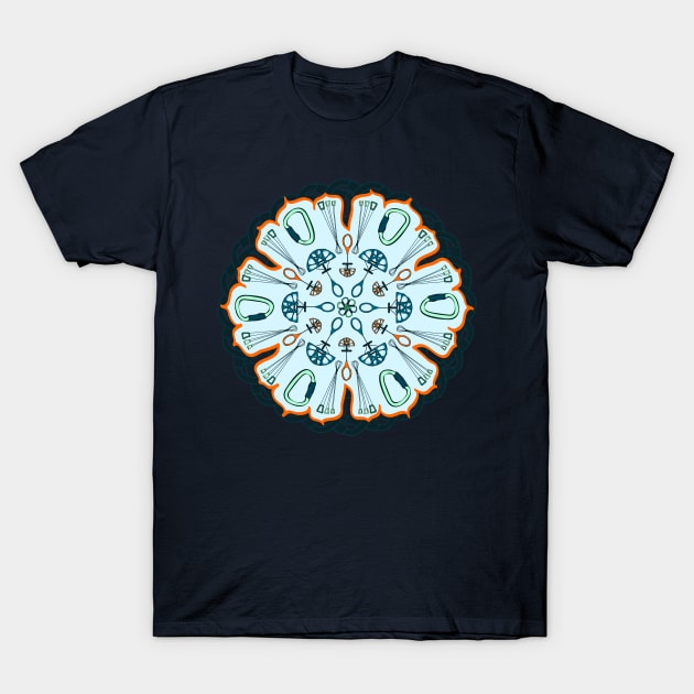 Trad Climbing Mandala T-Shirt by unclelindsey